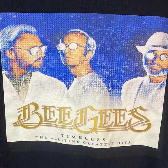 Bee Gees - Black Graphic T-Shirt - Picture 2 of 4